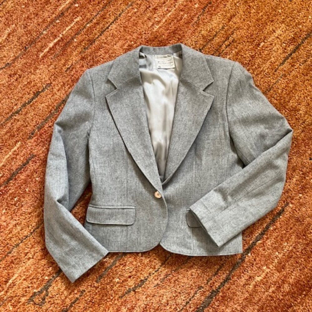 Pendleton Cropped Wool Blazer - image 1